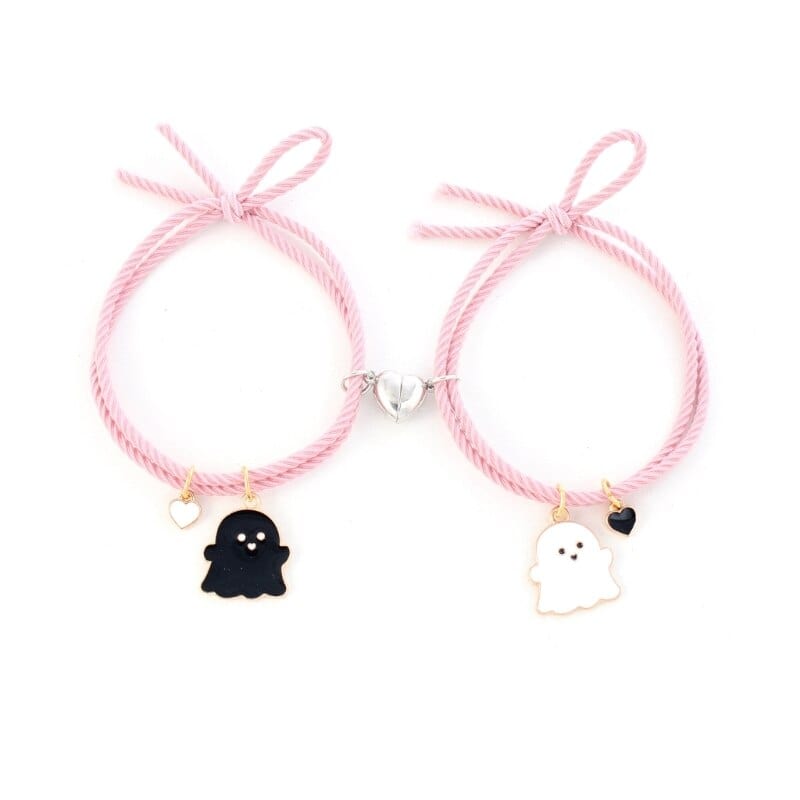 Kawaii Cartoon Ghost Love Heart Bracelet Meowhiskers