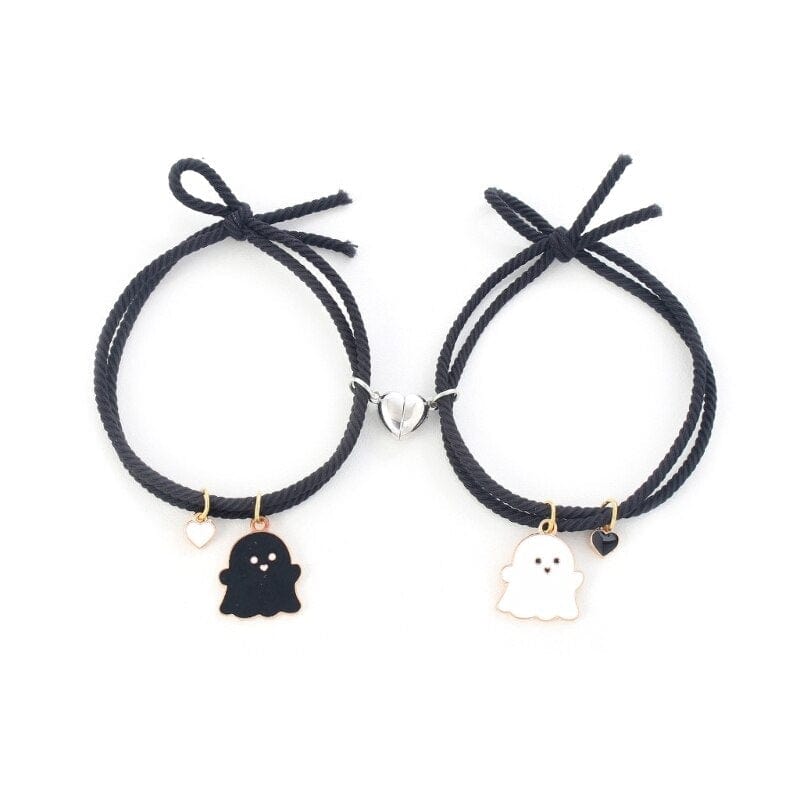 Kawaii Cartoon Ghost Love Heart Bracelet Meowhiskers