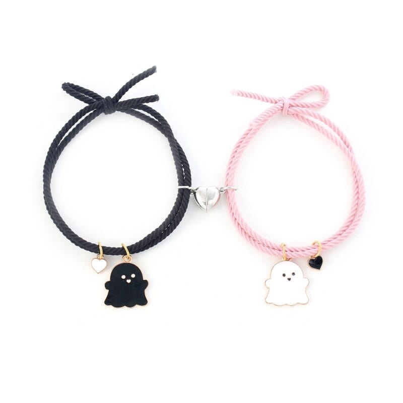 Kawaii Cartoon Ghost Love Heart Bracelet Meowhiskers