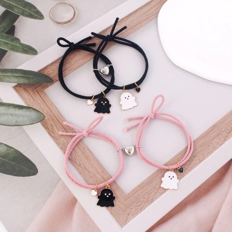 Kawaii Cartoon Ghost Love Heart Bracelet Meowhiskers