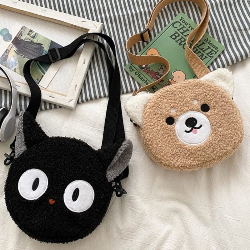 Kawaii Cartoon Plush Bag Meowhiskers