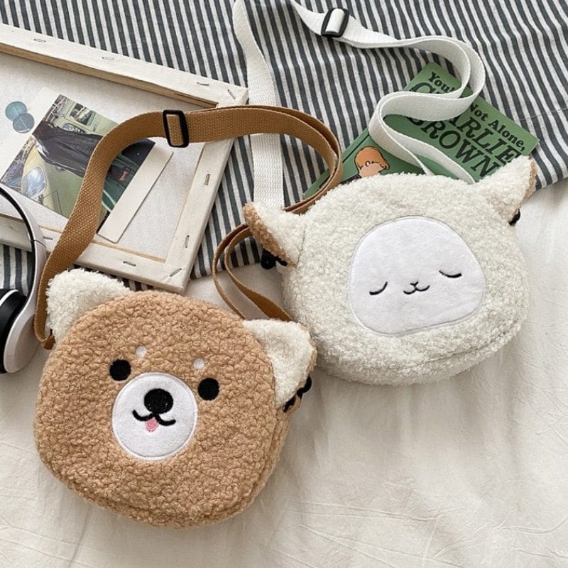 Kawaii Cartoon Plush Bag Meowhiskers