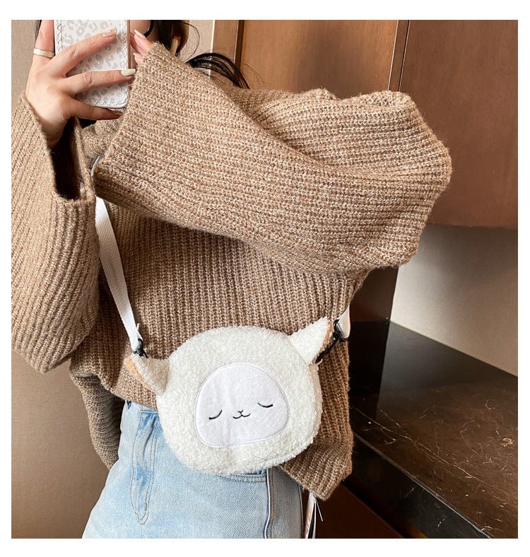 Kawaii Cartoon Plush Bag Meowhiskers
