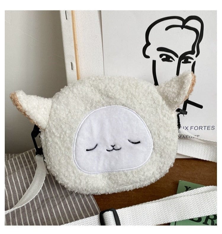 Kawaii Cartoon Plush Bag Meowhiskers