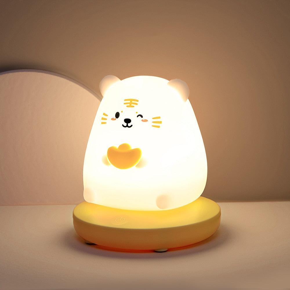 Kawaii Cute Animals Night Light Meowhiskers