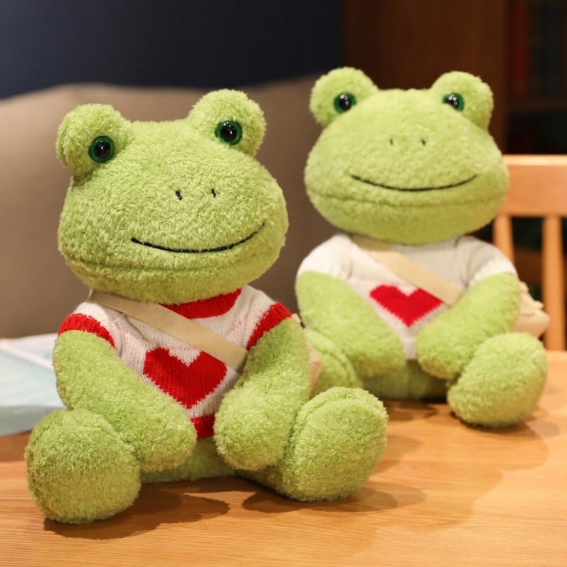 Kawaii Cute Dressing Frog Plush Toy Meowhiskers