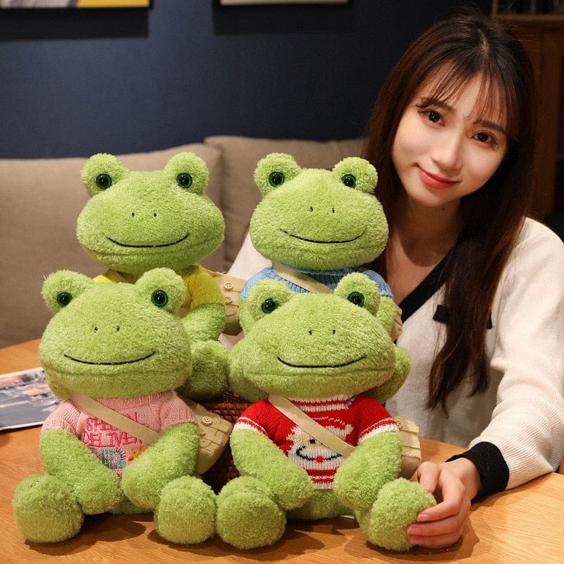 Kawaii Cute Dressing Frog Plush Toy Meowhiskers