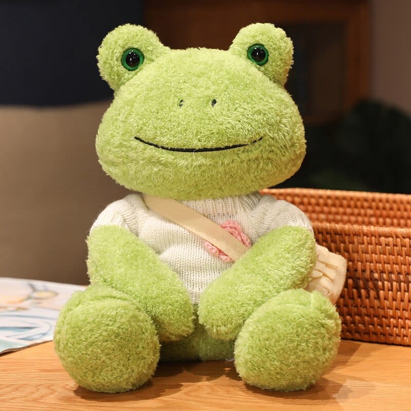 Kawaii Cute Dressing Frog Plush Toy Meowhiskers