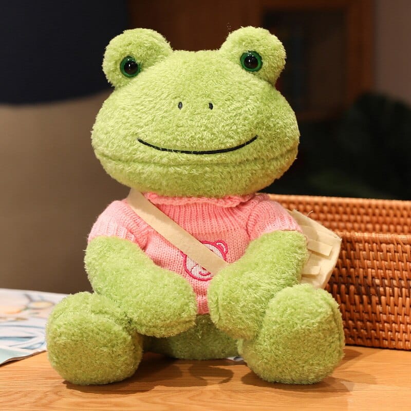 Kawaii Cute Dressing Frog Plush Toy Meowhiskers