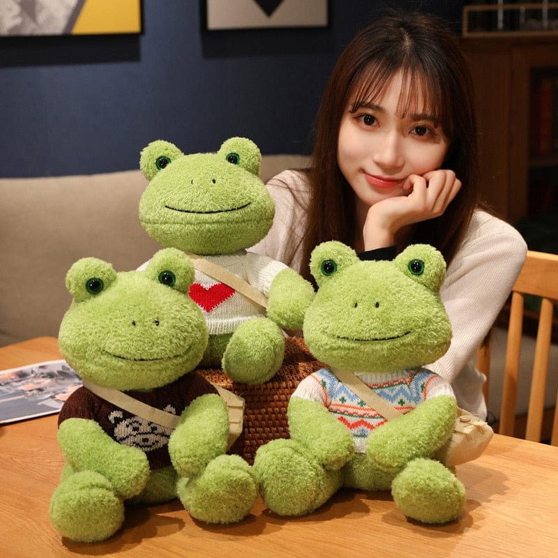 Kawaii Cute Dressing Frog Plush Toy Meowhiskers