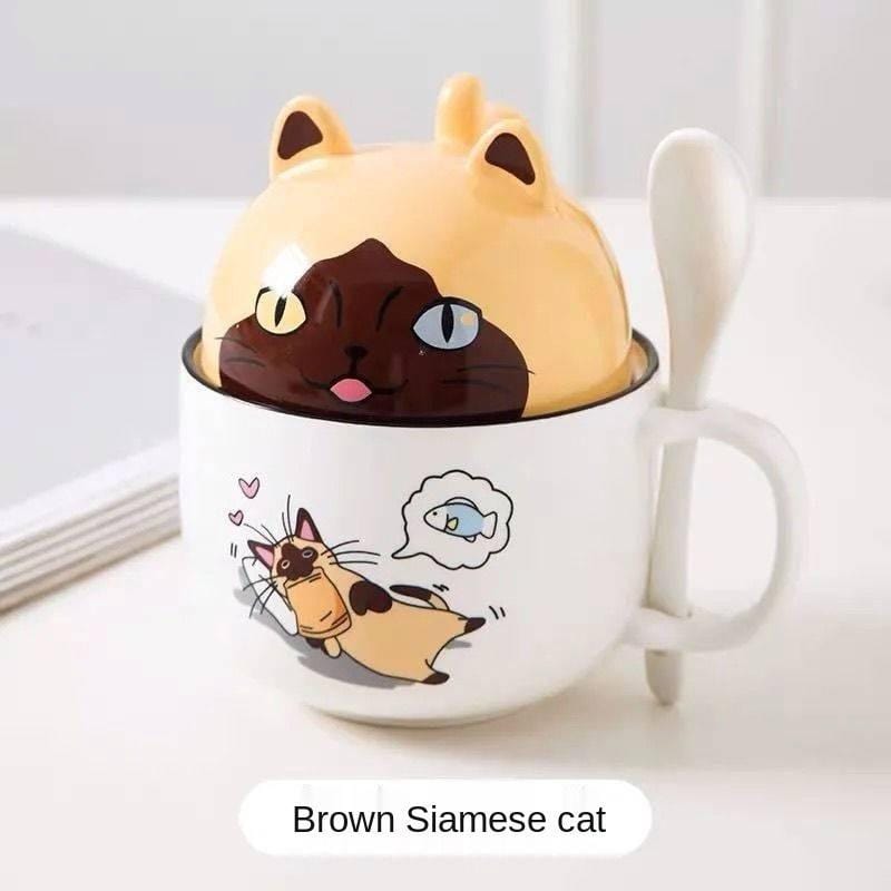 Kawaii Cute Kitty Cat Mugs Meowhiskers