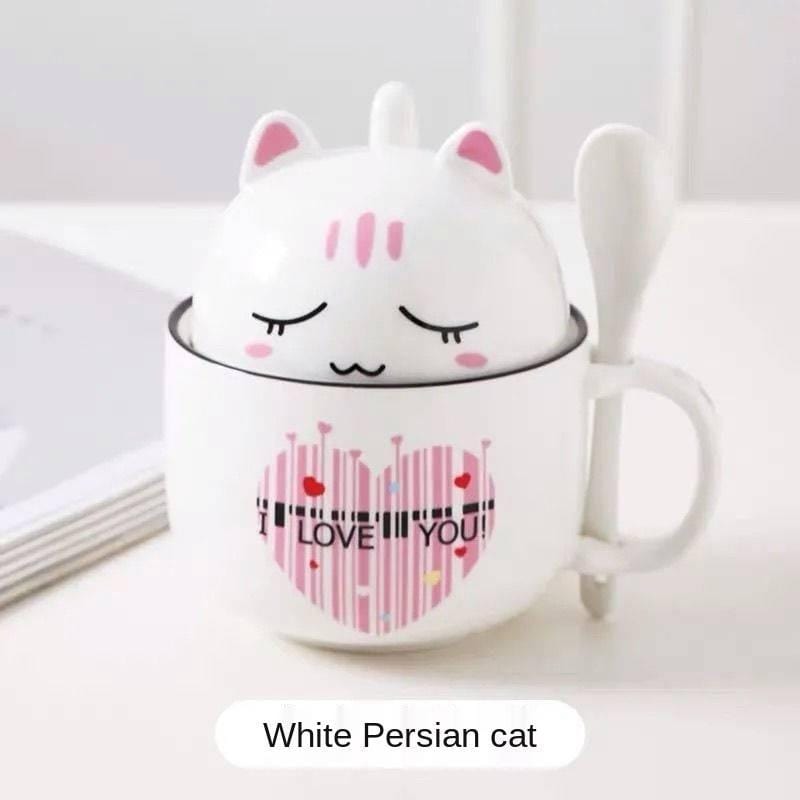 Kawaii Cute Kitty Cat Mugs Meowhiskers