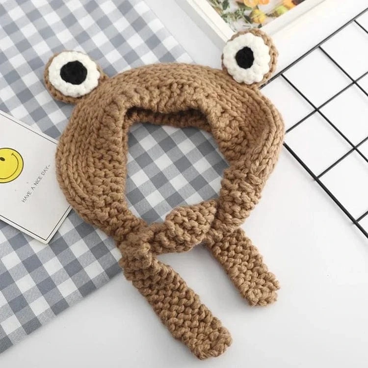 Kawaii Frog Eyes Hat Beanies Meowhiskers