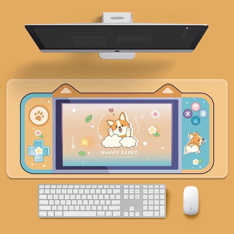 Kawaii Gamepad Corgi Mouse Pad - Mouse Pad - Kawaii Bonjour