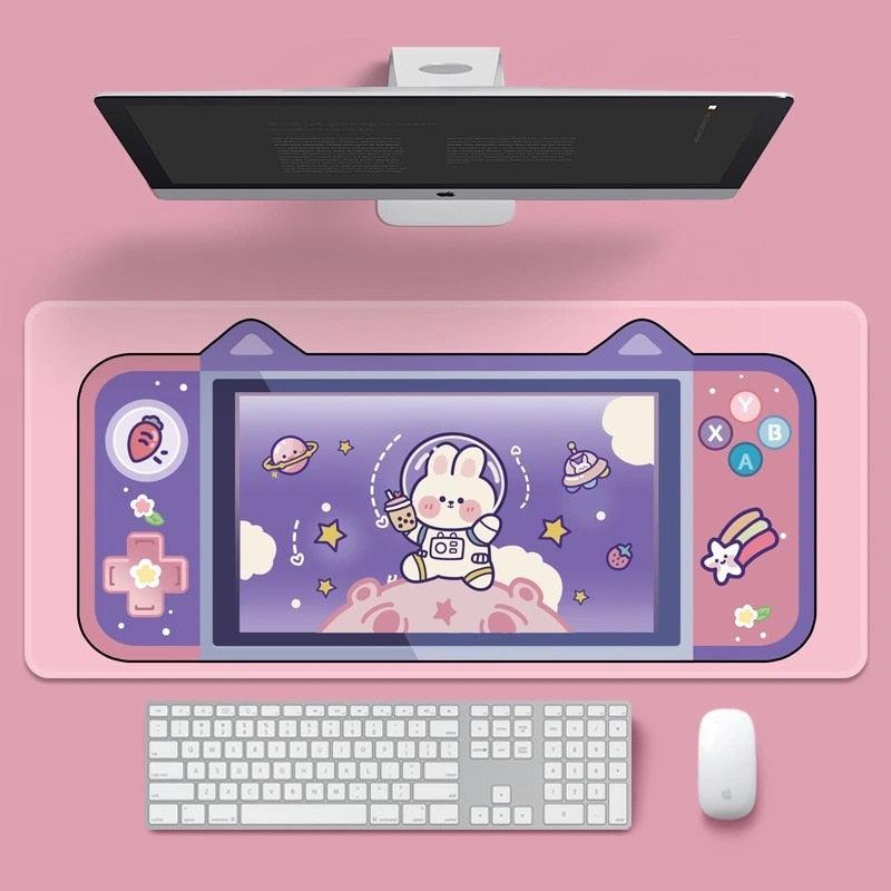 Kawaii Gamepad Space Rabbit Mouse Pad - Mouse Pad - Kawaii Bonjour