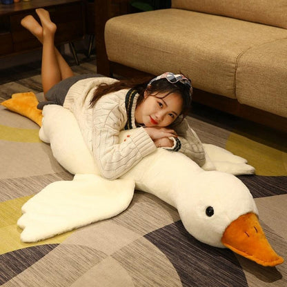 Kawaii Giant Fluffy Goose Plushie - Sea Animals - Kawaii Bonjour