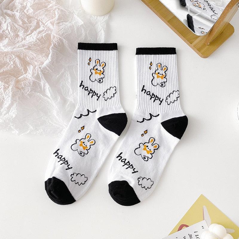Kawaii Happy Bunny Socks - Socks - Kawaii Bonjour
