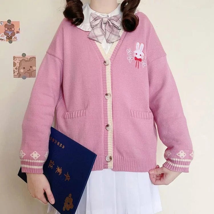 Kawaii Lolita Bunny Cardigan Sweater Meowhiskers