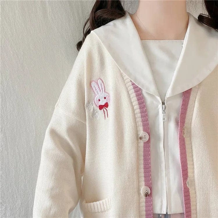 Kawaii Lolita Bunny Cardigan Sweater Meowhiskers