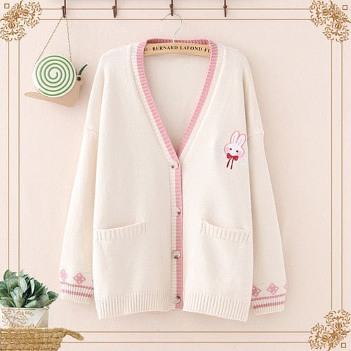 Kawaii Lolita Bunny Cardigan Sweater Meowhiskers