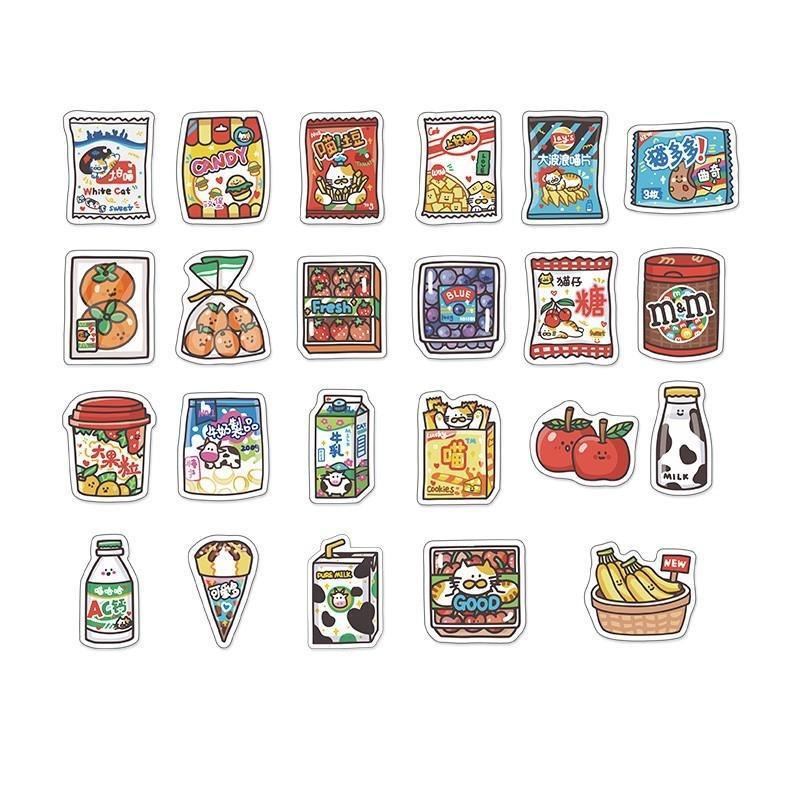 Kawaii Snacks Vending Machine Stickers - Stickers - Kawaii Bonjour