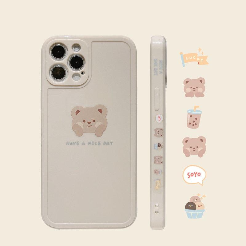 Kawaii Sweet Bubble Tea Bear iPhone Case - iPhone Case - Kawaii Bonjour