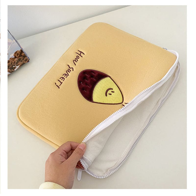 Kawaii Sweet Potato iPad & Laptop Sleeve Meowhiskers