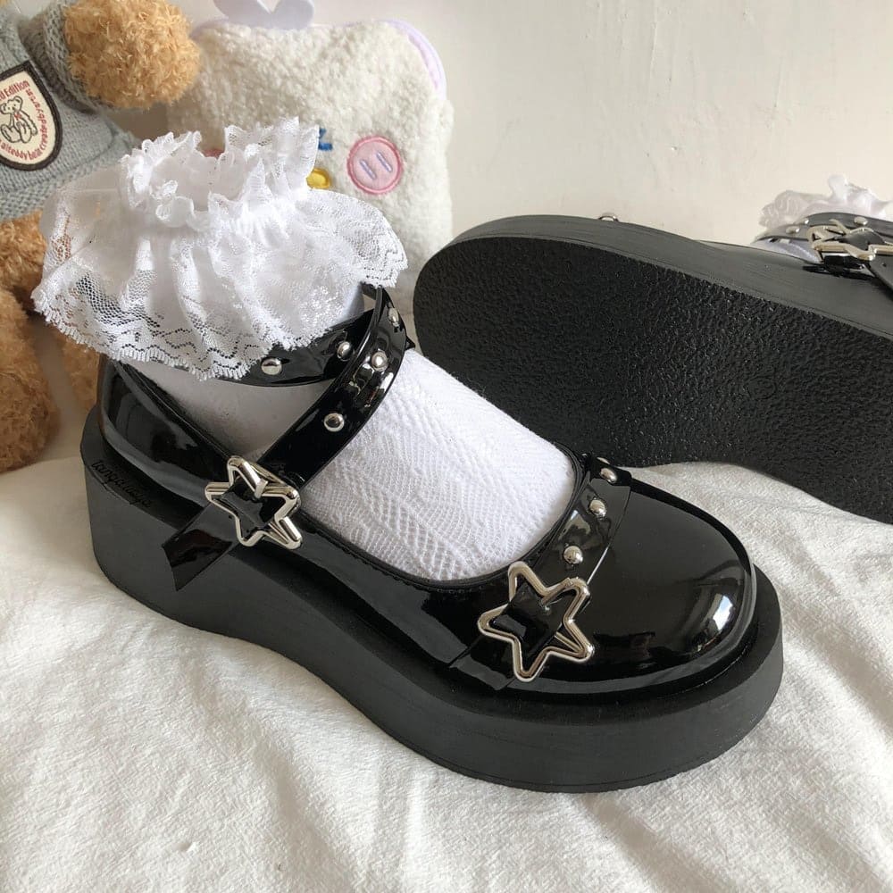 Lolita Star Buckle Strap Mary Janes Shoes Meowhiskers
