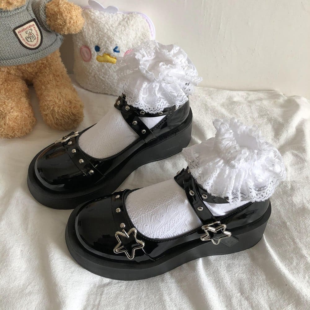 Lolita Star Buckle Strap Mary Janes Shoes Meowhiskers