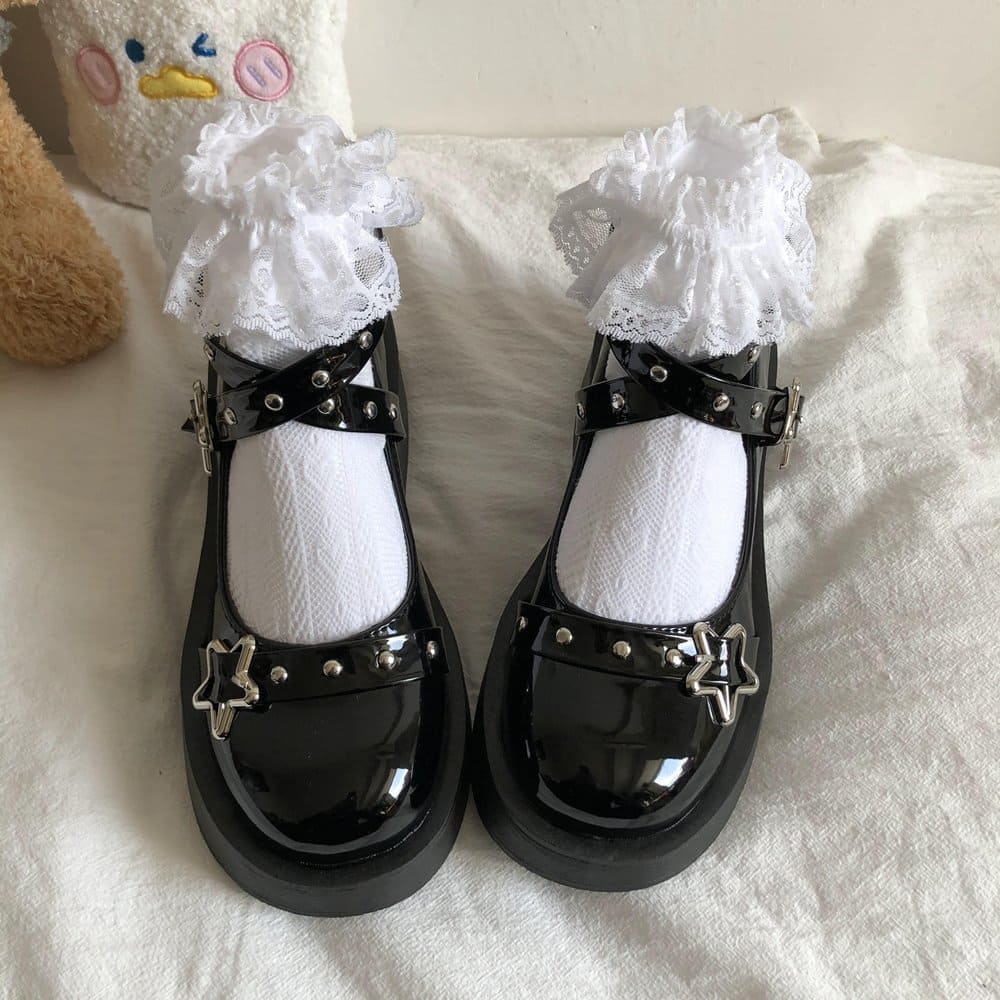 Lolita Star Buckle Strap Mary Janes Shoes Meowhiskers