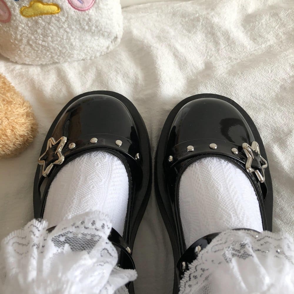 Lolita Star Buckle Strap Mary Janes Shoes Meowhiskers
