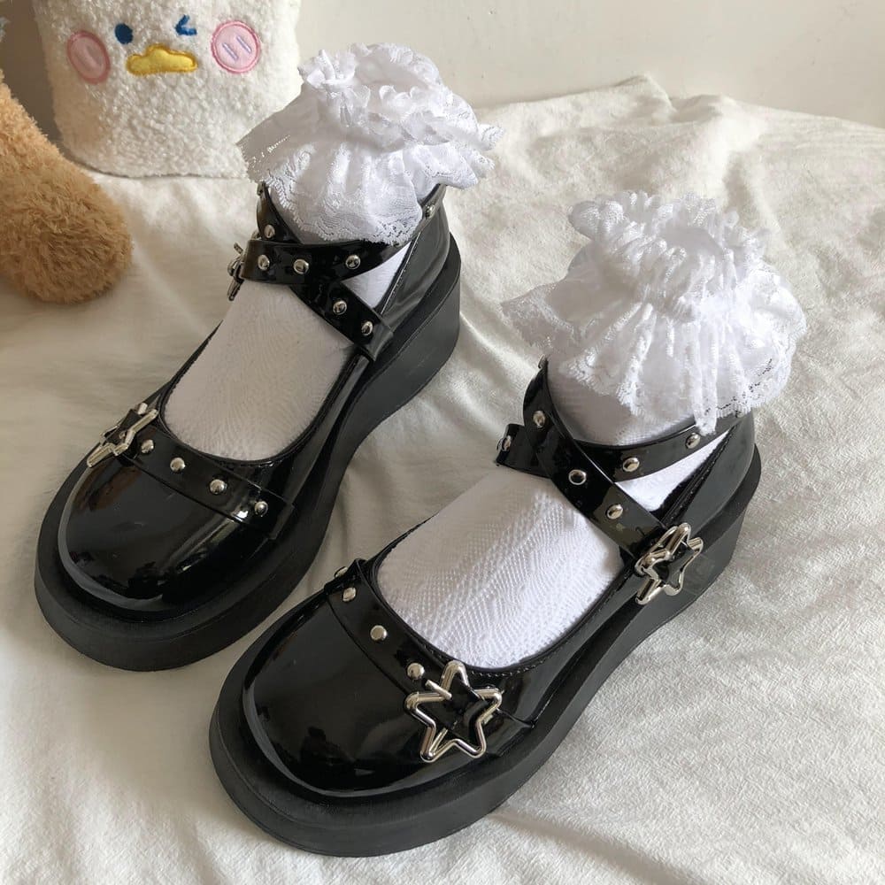Lolita Star Buckle Strap Mary Janes Shoes Meowhiskers