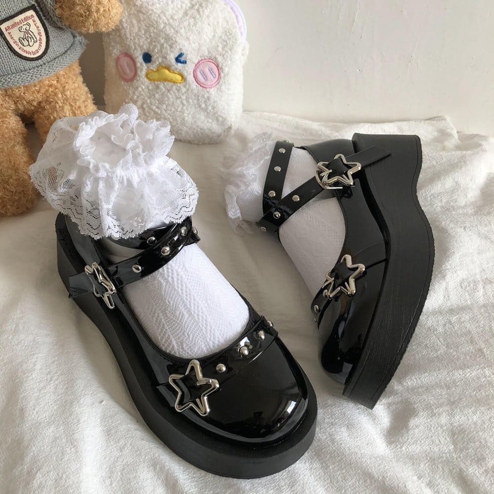 Lolita Star Buckle Strap Mary Janes Shoes Meowhiskers