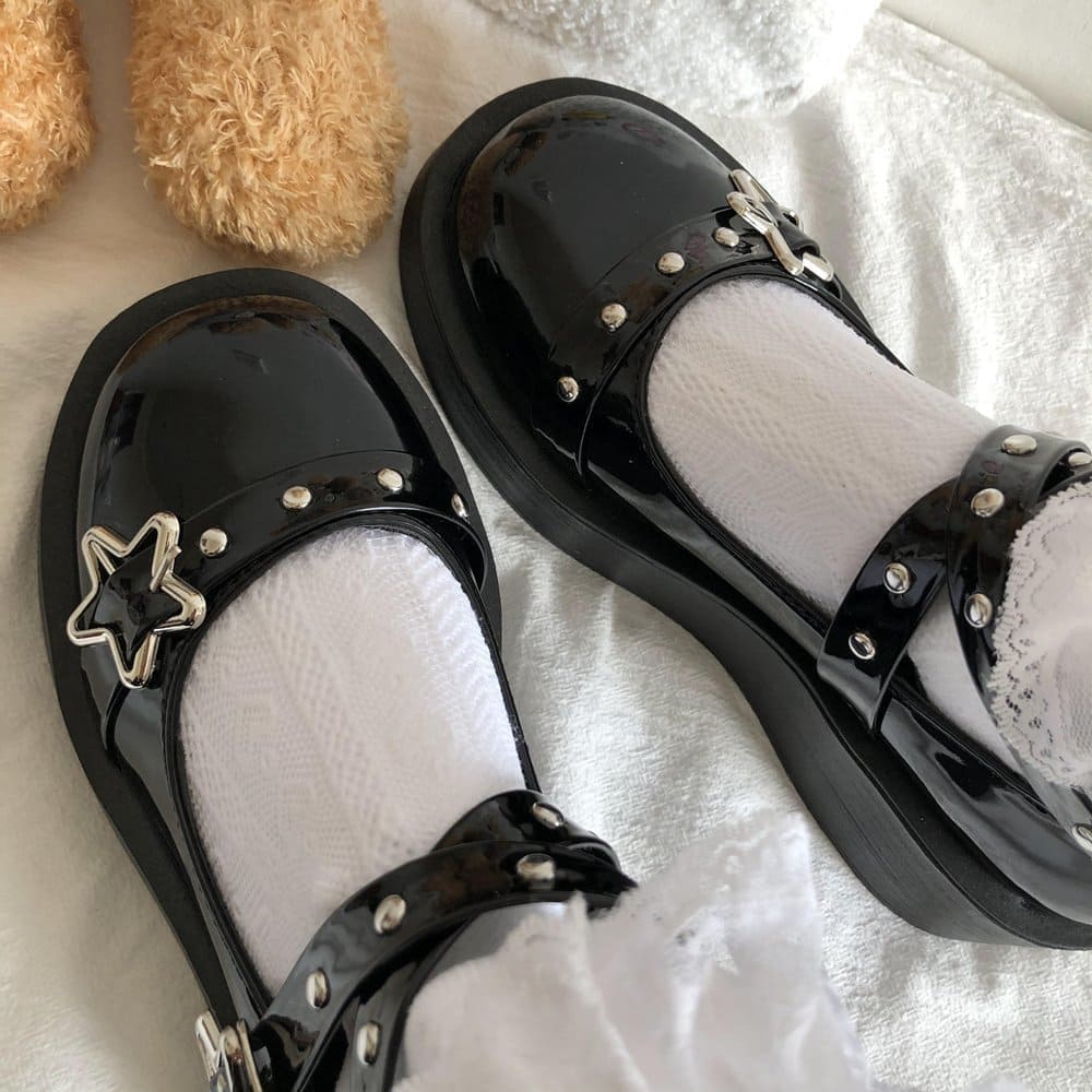 Lolita Star Buckle Strap Mary Janes Shoes Meowhiskers
