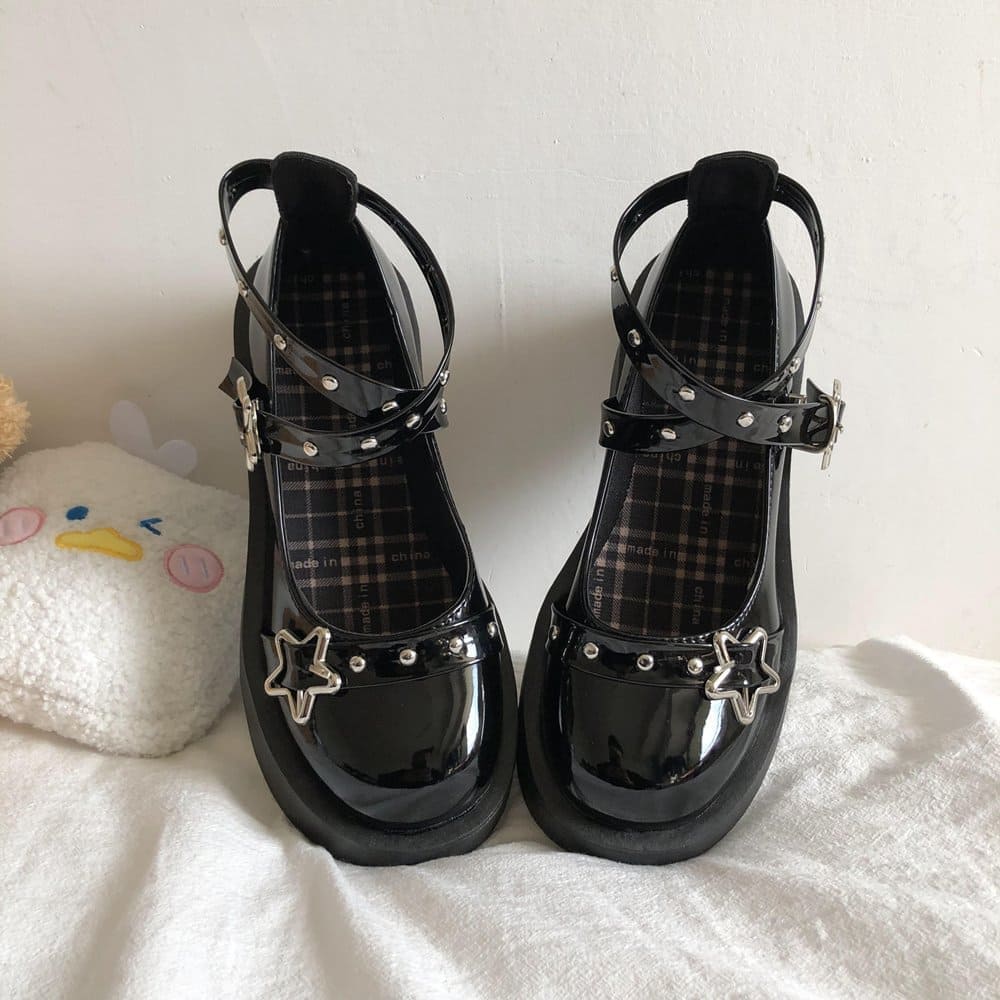 Lolita Star Buckle Strap Mary Janes Shoes Meowhiskers
