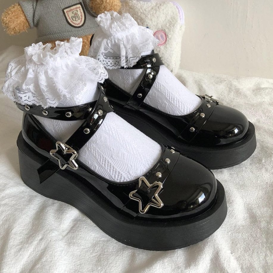 Lolita Star Buckle Strap Mary Janes Shoes Meowhiskers
