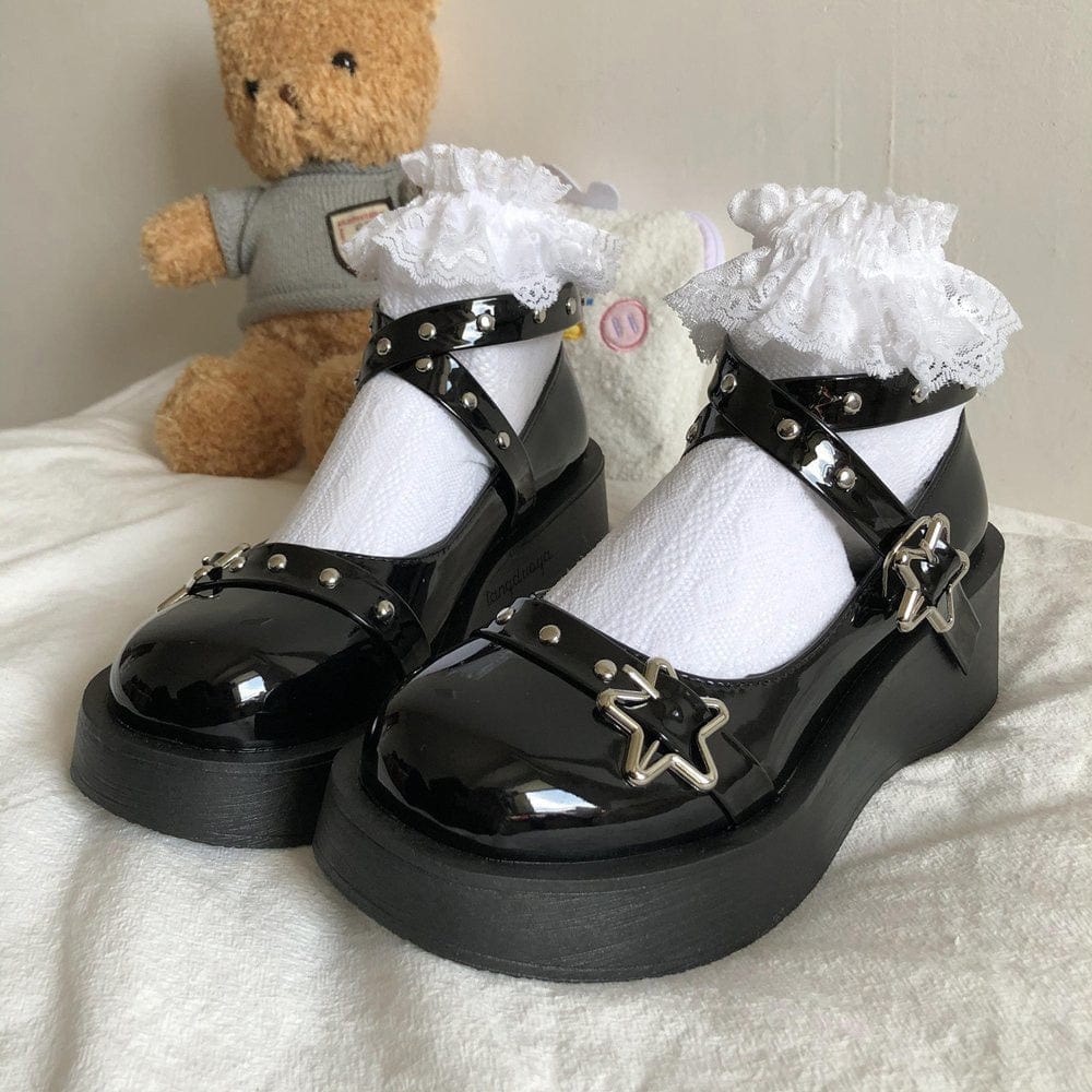 Lolita Star Buckle Strap Mary Janes Shoes Meowhiskers