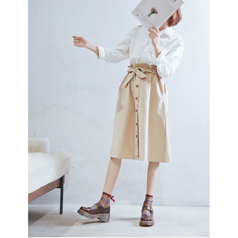 Lolita Vintage Buckle Leather Mary Janes Shoes Meowhiskers