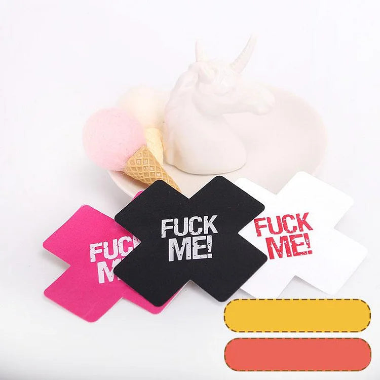 Silicone Breathable Letter Print Nipple Cover Pasties Breast