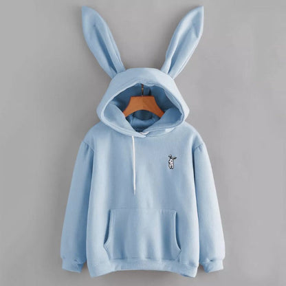 Kawaii Cartoon Bunny Ears Pocket Sweatshirt Hoodie