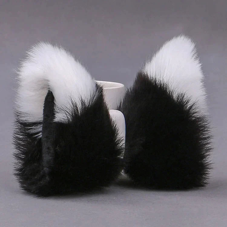 Kawaii Plush Fox Ears Hairpin Cosplay Costume Accessory