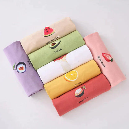 Chic Casual Colorful Fruit Letter Print T-Shirt