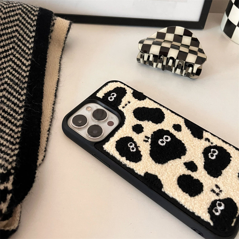 Cartoon Cute Fuzzy Plush iPhone Case
