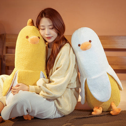 Kawaii Cartoon Banana Duck Plushie