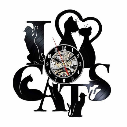 Cat Love Wall Clock - Meowhiskers