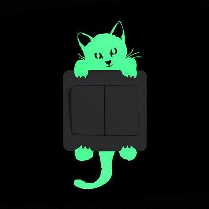 Glow Cat Sticker - Meowhiskers