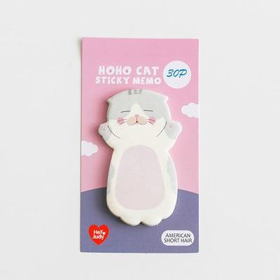 Cute Cat Sticky Note - Meowhiskers