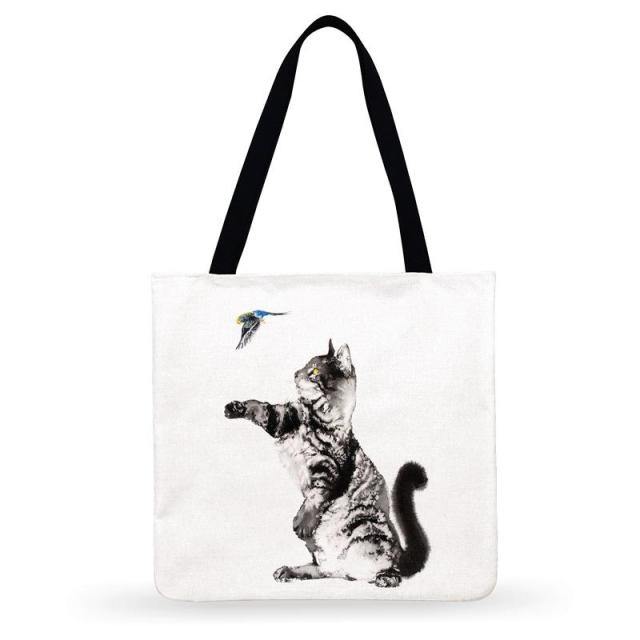 Cat Meow Tote Bag - Meowhiskers