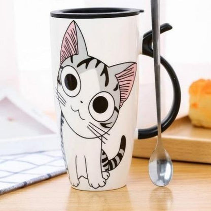 Kawaii Cat Mug - Meowhiskers