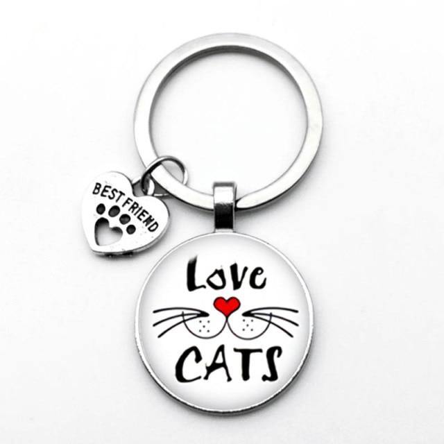 Cat Smile Keychain - Meowhiskers